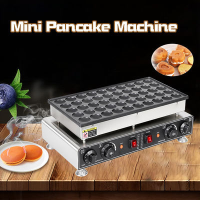Hohe Produktivität 50 Löcher Elektrische Mini Pfannkuchen Waffelfabrik für kommerzielle Lebensmittelmaschine