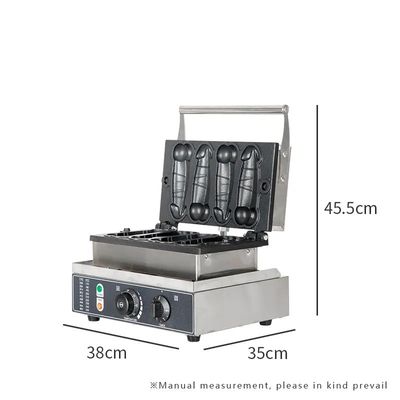 Grill- und Panini-Pressplatten Mini-Taiwan-Penis-Waffelfabrik für Snack-Food-Maschine