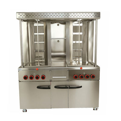 Erweiterte kommerzielle Gas-Vertikal-Hühnchen Doner Pita-Machmaschine für Shawarma Shop