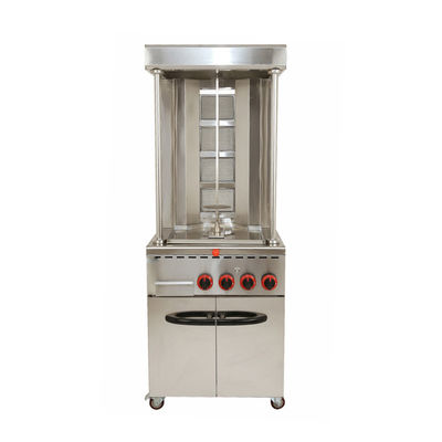Erweiterte kommerzielle Gas-Vertikal-Hühnchen Doner Pita-Machmaschine für Shawarma Shop
