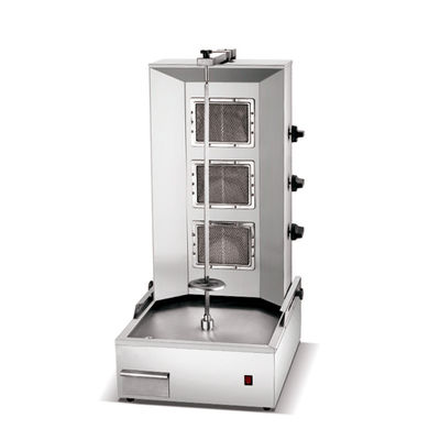Erweiterte kommerzielle Gas-Vertikal-Hühnchen Doner Pita-Machmaschine für Shawarma Shop