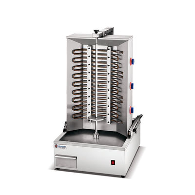 Erweiterte kommerzielle Gas-Vertikal-Hühnchen Doner Pita-Machmaschine für Shawarma Shop
