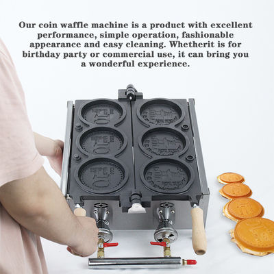 Snack-Shop Handelswaffelfabrik Mini-Runde Waffelfaschen Backen Lebensmittelproduktionsgeräte
