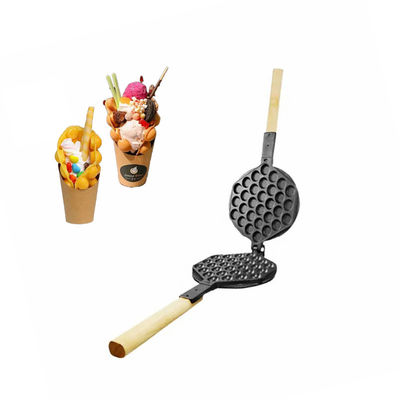 Edelstahl-Nonstick-Mini-Herz-Kegel-Blasen-Waffelfabrik für Snackmaschine