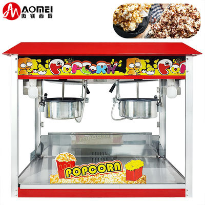 Niedriger Lärmpegel Automatischer Doppelkrug Süßpopcorn-Macher Popcorn-Macher 860*420*740mm