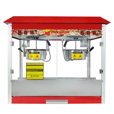 Niedriger Lärmpegel Automatischer Doppelkrug Süßpopcorn-Macher Popcorn-Macher 860*420*740mm