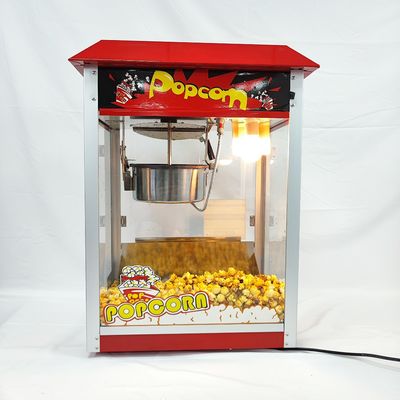 1400 Elektro-Snack-Maschine nicht klebende Topf-Popcorn-Machmaschine mit durchsichtigem Glas