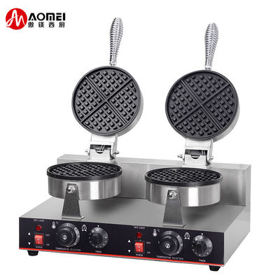 2 Platten elektrische, nicht klebende Waffelmaschine mit Anti-Brennen-Griff und 220V