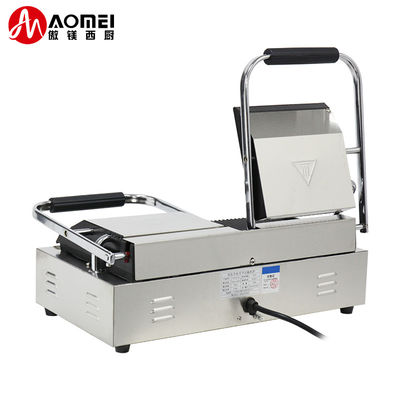 Gewerbliche volle Schleifen elektrische Grill mit nicht klebenden Gusseisen Panini Burger Press