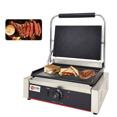 Elektrische Panini-Sandwich-Grillmaschine aus Edelstahl 220v