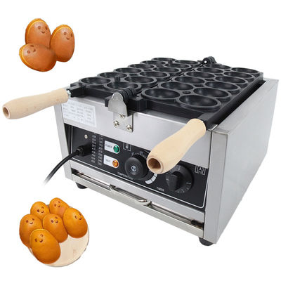 Elektrische Ei-Smile-Waffelfabrik mit Grill- / Panini-Pressplatten