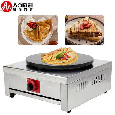 400 mm Durchmesser Edelstahl Gas-Pancake Crepe Maker für Ihr Restaurant