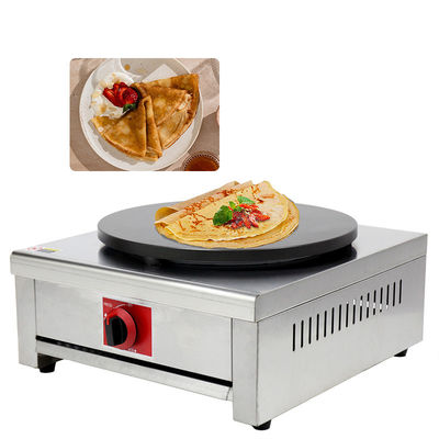 Edelstahl Vorteil Einzelkopf Gas Crepe Maschine Macher mit Stick kommerzielle Pfannkuchen Crepe Macher