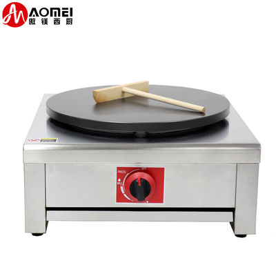 Edelstahl Vorteil Einzelkopf Gas Crepe Maschine Macher mit Stick kommerzielle Pfannkuchen Crepe Macher