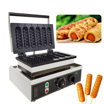 Klebstofffreie Waffel-Maismaschine zur Herstellung von Hotdogs und Corn Dogs in Restaurants