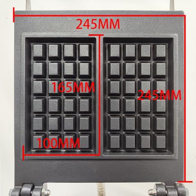 Außenwaffelfabrik mit nicht klebender Quadratform und elektrischer Stromquelle