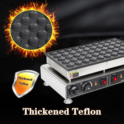 50 Stück elektrische, nicht klebende Taiyaki-Waffelmachine mit kommerziellen Poffertjes-Platten