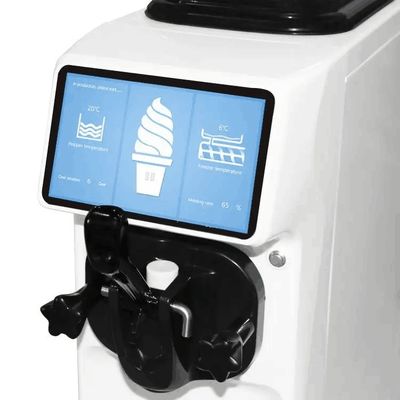 Edelstahl-Tischtop-Soft-Eismaschine für kommerzielle Catering-Anwendungen