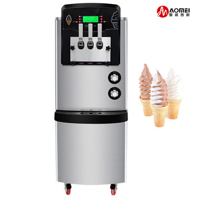 Vorkühlsystem Weiches Eismaschinen mit 3 Aromen 540x850x1500mm Edelstahl