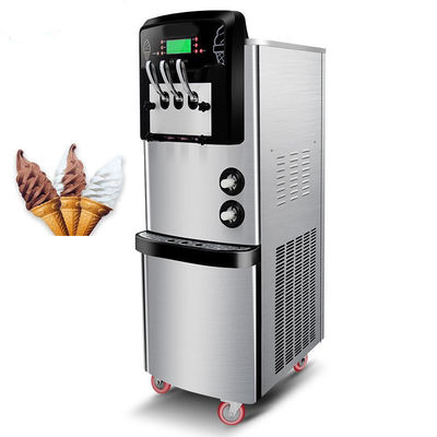 3 Geschmacks-Soft-Serve-Eismaschine mit einer Kapazität von 36-42 L/h