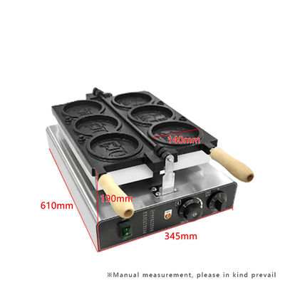 Gleichförmige Waffelmühle mit Rundform für Snack-Equipment 345x610x190mm
