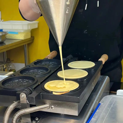 Gleichförmige Waffelmühle mit Rundform für Snack-Equipment 345x610x190mm
