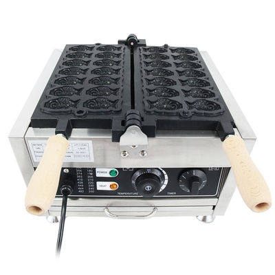Automatische nicht anhaftende Goldfischwaffelmaschine Hochproduktivität Fisch Tayaki Maker