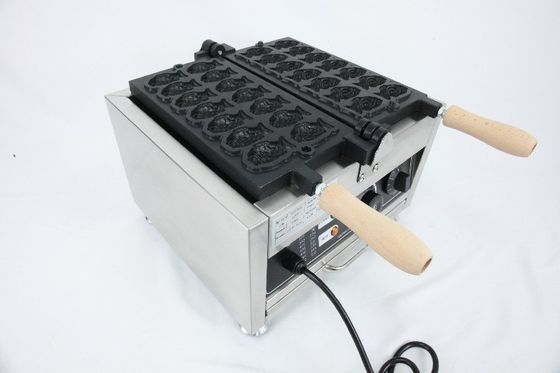 Automatische nicht anhaftende Goldfischwaffelmaschine Hochproduktivität Fisch Tayaki Maker