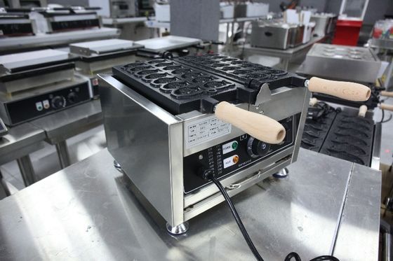 Kommerzieller Taiyaki-Hersteller 110v-220v mit Stromquelle und Material aus Edelstahl