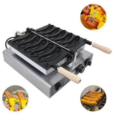 510x400x190mm Bananen Waffelfabrik 2023 Modell 5 Stück Kapazität Nonstick
