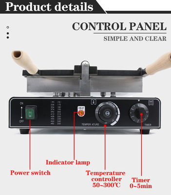 510x400x190mm Bananen Waffelfabrik 2023 Modell 5 Stück Kapazität Nonstick