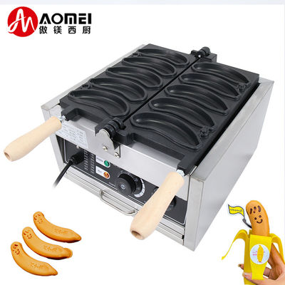 Spannung 220V/110V Waffelfabrikanten Bananenform 1800W Elektrowaffelmachine 10PCS