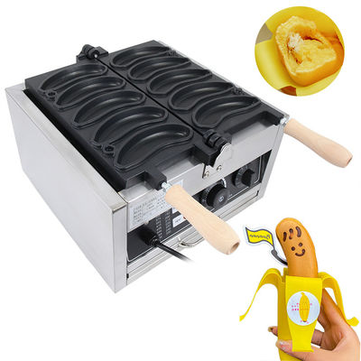 Spannung 220V/110V Waffelfabrikanten Bananenform 1800W Elektrowaffelmachine 10PCS