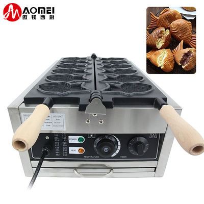 Fischwaffelfabrik aus Edelstahl mit austauschbaren Platten Grillen/Panini Press