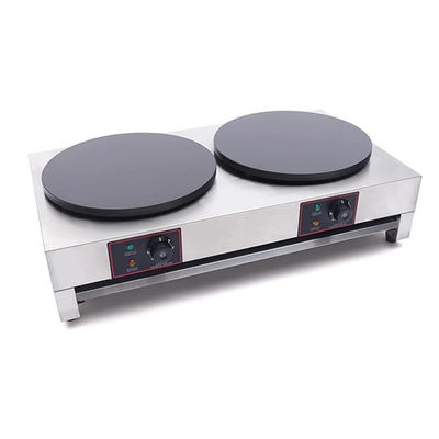 900*540*230mm Professionelle Edelstahl-Kommerzielle Kleberlose Elektrische Doppel-Einzel-Crepe-Maschine