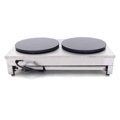 900*540*230mm Professionelle Edelstahl-Kommerzielle Kleberlose Elektrische Doppel-Einzel-Crepe-Maschine