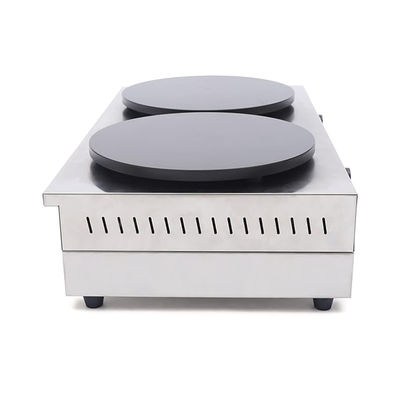 900*540*230mm Professionelle Edelstahl-Kommerzielle Kleberlose Elektrische Doppel-Einzel-Crepe-Maschine