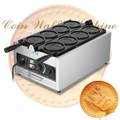 Elektrische vertikale Vierräume 10 Yen Münzen Waffelmachine 375*630*250mm 13,3 KG