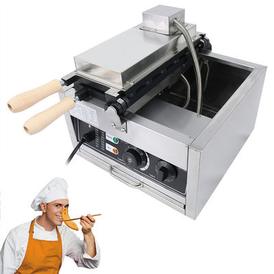 Sonstige Snackmaschinen Kommerzielle Bananenform Elektrische Waffel Wafermacher 370*365*260mm