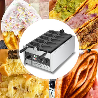 Nichtklebende Snack-Ausrüstung Elektrische Vagina Waffelfabrik 375*630*250mm für den Handel