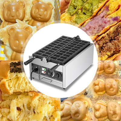 2024 Jahr Spannung 220v 20 Stück Gusseisen Mini Bärenform Taiyaki Waffelfabrik