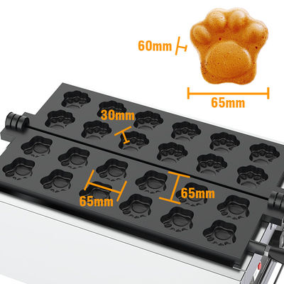 3000W Bärenpfoten Muffin Backmaschine mit Katzenpfotenform Spannung 220v Cartoon Waffle