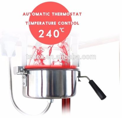 110-240V/50-60HZ gesunde Lebensmittel SS Material kommerzielle Popcorn-Maschine mit Warenkorb