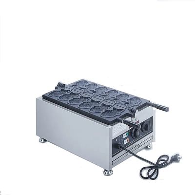 Koreanische Fischkuchen kommerzielle elektrische Taiyaki Waffelfabrik mit 18 kg Edelstahl