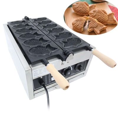 Korea Fisch Taiyaki Maschine 6pcs Waffel Fischmacher mit im Jahr 2023 Jahr