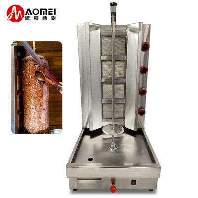 Automatische Stufe Automatische 4 Brenner Gas Huhn Shawarma Maschine Ihre Shawarma Lösung